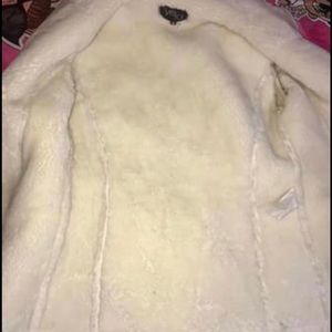 beautiful woman's furry jacket